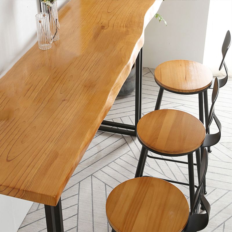 Modern 1/4/7 stuks Bar Tafel Set rechthoekige dennenhouttafel voor balkoncafé