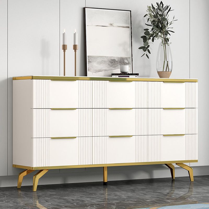 Commode de rangement en pierre de coffre de rangement contemporain de 11,7 pouces de largeur