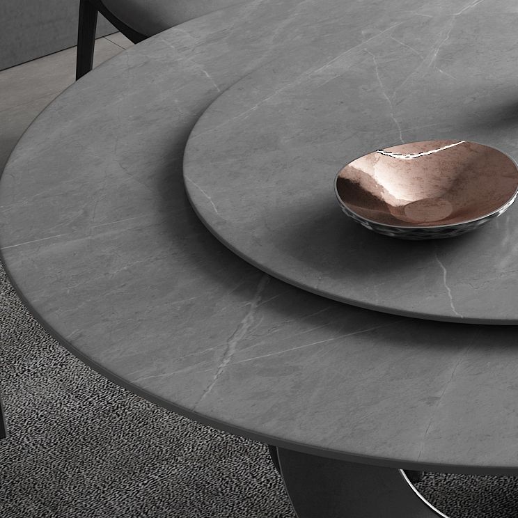 Modern 1/4/5/7 Pieces Dining Set Sintered Stone Round Dining Furniture Set /Separate Items Clearhalo 'Dining Room Sets' 'Dining Tables & Seating' 'dining_room_set' 'furn' 'furn_dining_room_set' 'Furniture' 'furniture_dining_room_set' 'Kitchen & Dining Furniture' 'kitchen&dining_furn' 'kitchen' 1200x1200_30e9e2eb-eed0-4eaa-becb-9603787eb49a