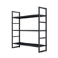 3/4/5-Shelf Iron Etagere Bookshelf Black and White Vertical Bookcase for Living Room Clearhalo 'Bookcases' 'furn' 'furn_bookcases' 'Furniture' 'furniture_bookcases' 'Office Furniture' 1200x1200_30ea28d6-966c-4017-934f-bdcd8a11a072