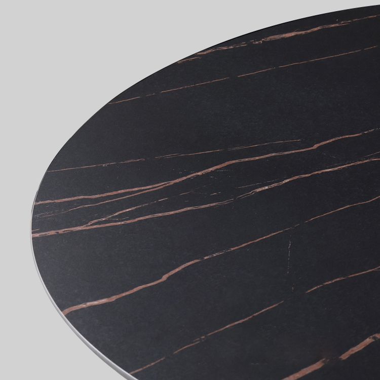 Mesa redonda de mesa moderna mesa de comedor con base de trípode