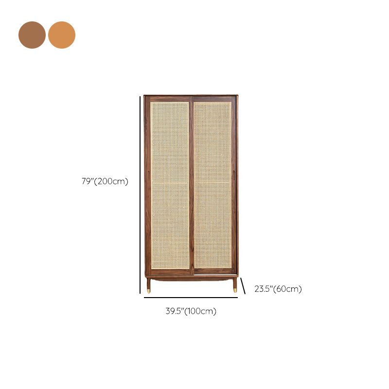 Sliding Solid Wood Wardrobe Closet with Legs Modern Wardrobe Cabinet Clearhalo 'Armoires & Wardrobes' 'armoires_wardrobes' 'Bedroom Furniture' 'furn' 'furn_armoires_wardrobes' 'Furniture' 1200x1200_30eb3edb-0c5a-4341-9bc1-2a84d2ae6bc6