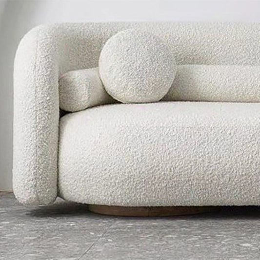 Divano moderno bianco per soggiorno divano con smoking minimalista