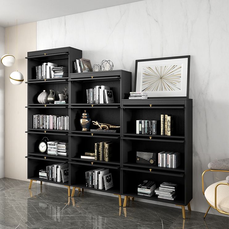 Modern Style Bookcase Standard Closed Back Wooden Bookshelf with Doors Clearhalo 'Bookcases' 'furn' 'furn_bookcases' 'Furniture' 'Office Furniture' 1200x1200_30ed996f-fee1-4c21-b014-c89707825c71