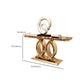 Tavolo console in marmo glam rettangolo 16 "w tavolo accento per sala