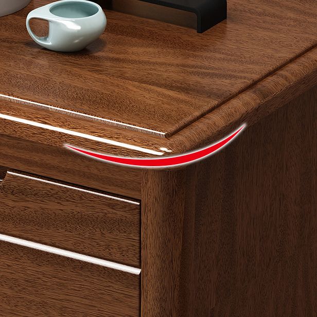 Modern Style 3 Drawer Buffet Table Wood Top Dining Table for Living Room Clearhalo 'buffet_sideboard' 'Buffets & Sideboards' 'furn' 'furn_buffet_sideboard' 'Furniture' 'furniture_buffet_sideboard' 'Kitchen & Dining Furniture' 1200x1200_30eea00e-f501-4b1b-bcab-8ca3a30b90ee