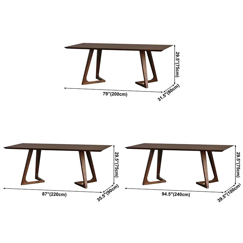 Modern Rectangle Dining Table Pine Solid Wood Table with Double Pedestal for Home Kitchen Dinner Clearhalo ' dining_table' 'Dining Tables & Seating' 'Dining Tables' 'furn' 'furn_dining_table' 'Furniture' 'furniture_dining_table' 'Kitchen & Dining Furniture' 'kitchen&dining_furn' 'kitchen' 'kitchen_dining_table' 1200x1200_30f07060-d094-4eda-b56b-a7814ba0faa9