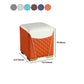 Orange Leather Standard Water Resistant Square Indoor Standard Clearhalo 'furn' 'furn_ottomans_poufs' 'Furniture' 'Living Room Furniture' 'Ottomans & Poufs' 'ottomans_poufs' 1200x1200_30f15d66-e4d9-4a53-9f77-39aece4fed41