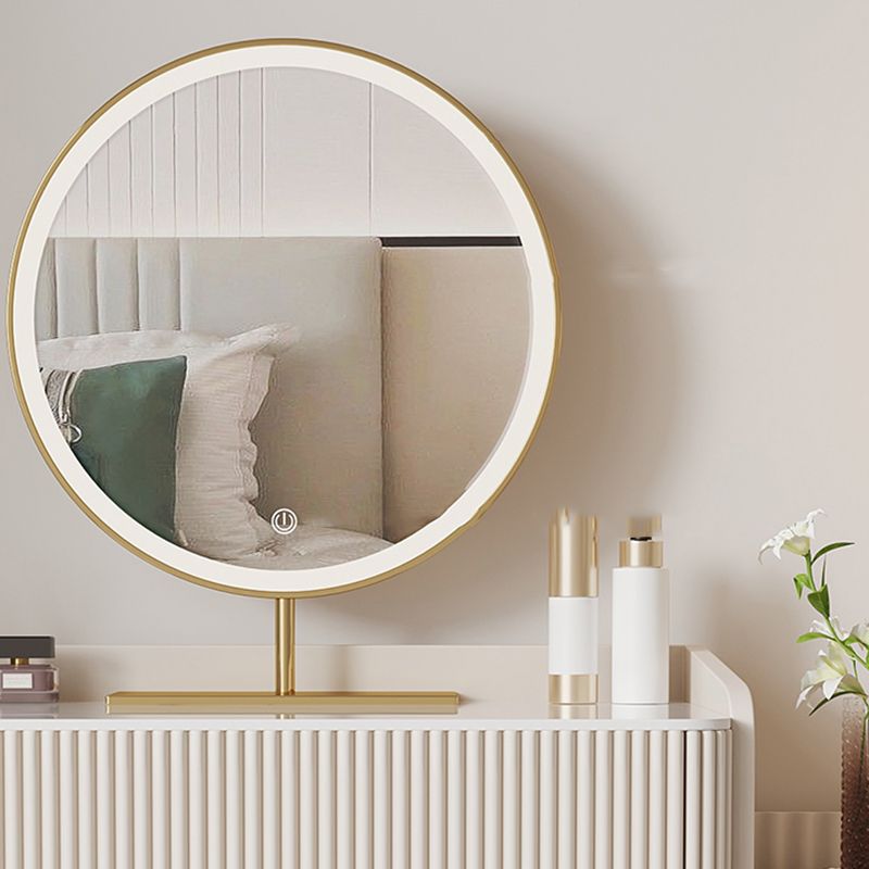 Tavolo da vanità in ardesia sgabello set da vanità bianco con specchio delle luci