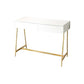 15.74" Wide Makeup Vanity Desk Bright White  Vanity Tables with 2 Storage Drawers