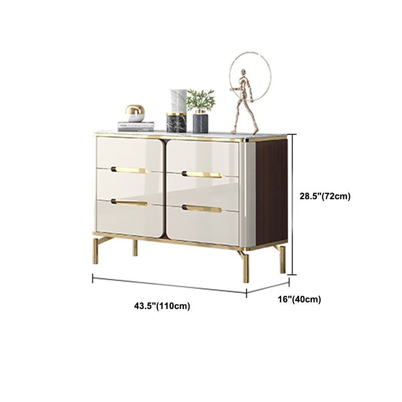 15,75-inch breedte opbergkast steen top opbergkast dressoir voor slaapkamer