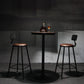 Industrial Wood Pub Dining Set 1/3/5 Pieces counter Table with Upholstered Stools Clearhalo 'Bar Furniture' 'furn' 'furn_home_bar_bar_sets' 'Furniture' 'Home Bars & Bar Sets' 'home_bar_bar_sets' 'Kitchen & Dining Furniture' 1200x1200_30f3ec9d-96b7-43ae-bded-b8ced702f708