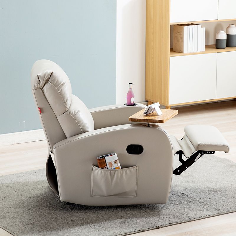 Tasche laterali di poltrona standard contemporanea in metallo a colori solidi interni