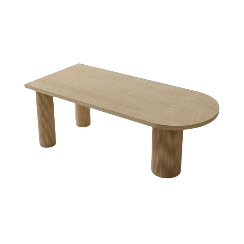 Modern Pine Wood Dining Table with 3 Legs Table for Dining Room Clearhalo 'Dining Tables & Seating' 'Dining Tables' 'dining_table' 'furn' 'furn_dining_table' 'Furniture' 'Kitchen & Dining Furniture' 1200x1200_30f4334a-6315-482b-b3f2-d7b23932483c