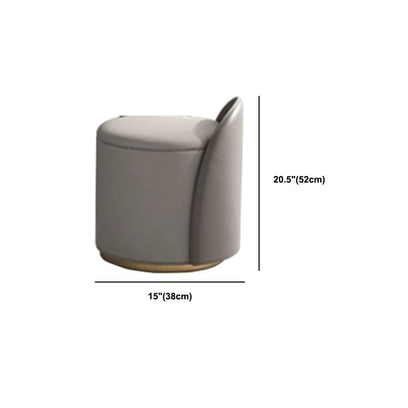 Rock Slate Off-White-Schminktisch mit 4 Schubladen Metallbasis