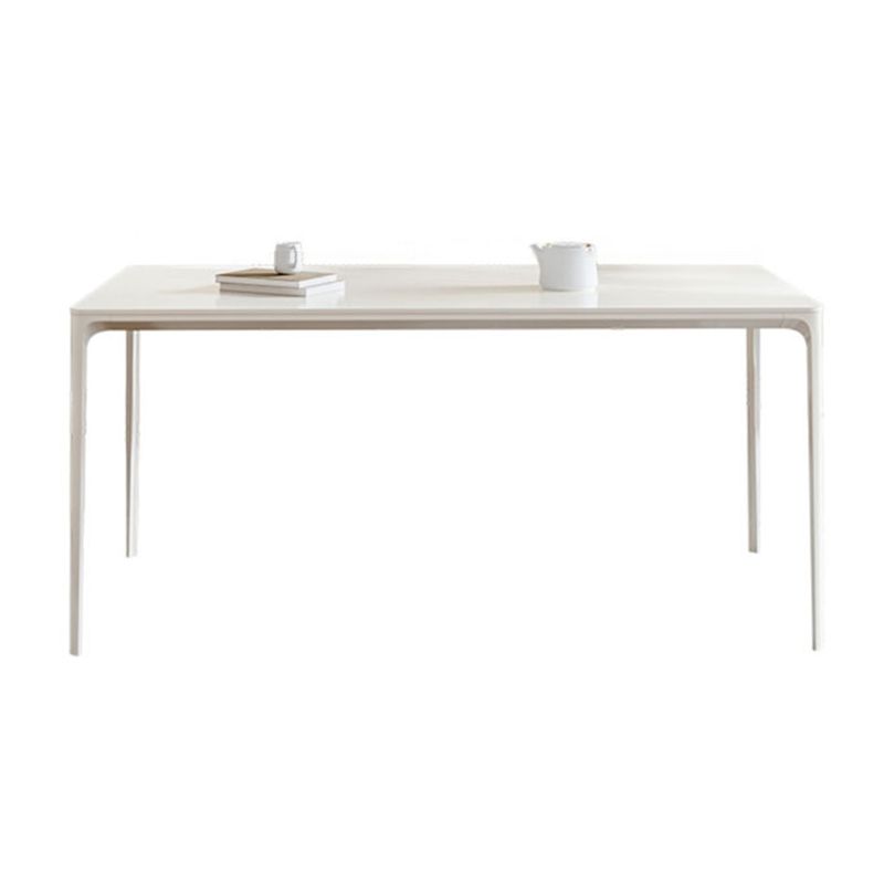 Moderna mesa de comedor blanco Juego de comedor 1/4/5 piezas con sillas de metal