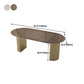 Modern Style Dining Table Oval Double Pedestal Table for Home Use Clearhalo 'Dining Tables & Seating' 'Dining Tables' 'dining_table' 'furn' 'furn_dining_table' 'Furniture' 'furniture_dining_table' 'Kitchen & Dining Furniture' 'kitchen' 'kitchen_dining_table' 1200x1200_30f9c0bd-6ad2-44fb-9193-d4af2b898159