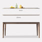 Mid-Century Sintered Stone Gray Table Rectangle Shape Standard Dining Table for Kitchen Clearhalo ' dining_table' 'Dining Tables & Seating' 'Dining Tables' 'furn' 'furn_dining_table' 'Furniture' 'furniture_dining_table' 'Kitchen & Dining Furniture' 'kitchen&dining_furn' 'kitchen' 'kitchen_dining_table' 1200x1200_30fa68bd-5593-4cfb-93af-e7a233c4e59a