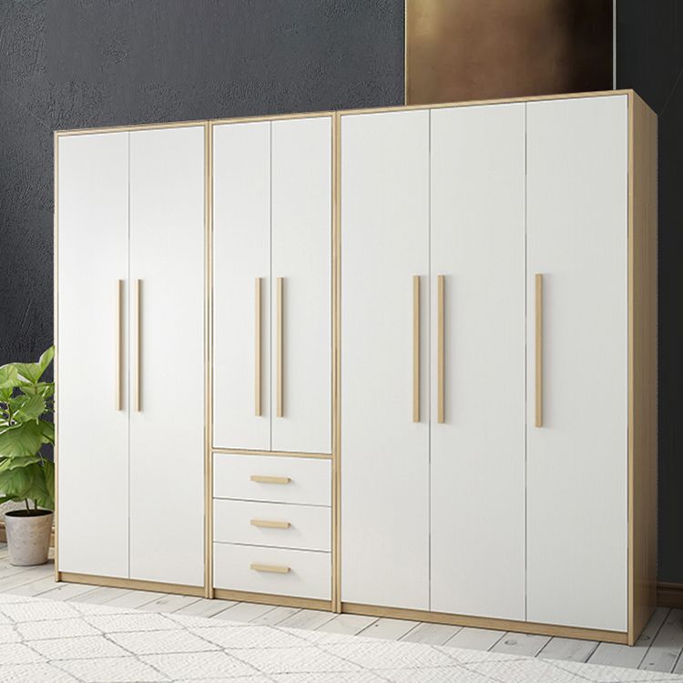 Gabinetto del guardaroba incernierato con armadio contemporaneo dell'asta di abbigliamento