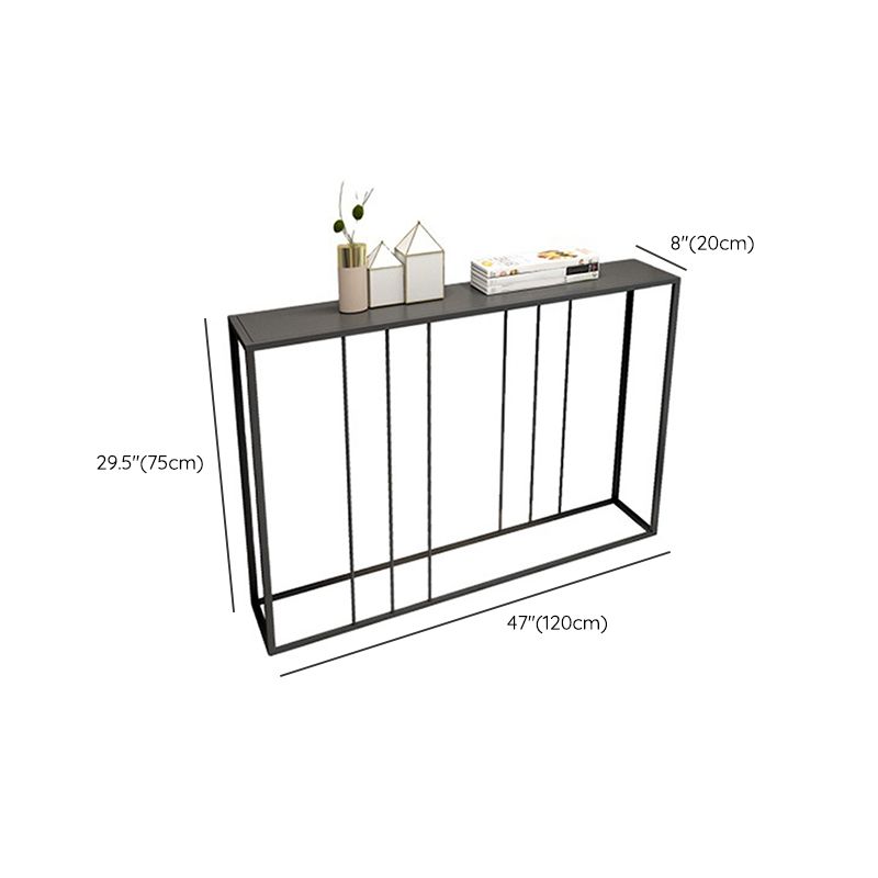 29.53 "Mesa de consola de hierro de acento moderno de 29.53" con 1 estante