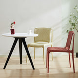 Nordic Style Plastic Dining Chair Armless Dining Side Chair for Kitchen Clearhalo ' kitchen&dining_furn' 'Dining Chairs' 'Dining Tables & Seating' 'dining_chair' 'furn' 'furn_dining_chair' 'Furniture' 'furniture_dining_chair' 'Kitchen & Dining Furniture' 'kitchen' 1200x1200_31006fc8-caa3-4b5a-9bfd-e7217124e645