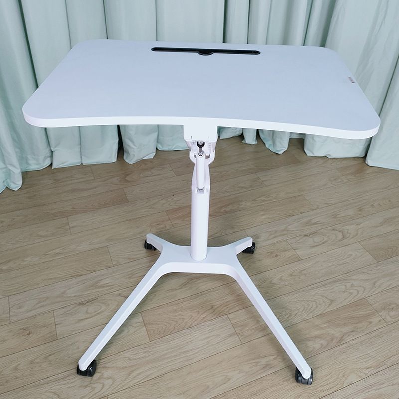 Modern Style Wooden Office Desk Rectangular Shape Movable Table with Wheels for Office Clearhalo 'furn' 'furn_office_desk' 'Furniture' 'Office Desks' 'Office Furniture' 'office_desk' 1200x1200_3100c7e4-66d6-4754-9754-eafc2254ec2f
