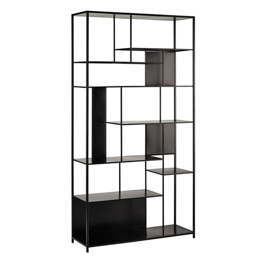 Contemporary Iron Etagere Bookshelf Vertical Office and Living Room Bookcase Clearhalo 'Bookcases' 'furn' 'furn_bookcases' 'Furniture' 'furniture_bookcases' 'Office Furniture' 1200x1200_3102c617-542f-4452-86aa-86c18d89c24a