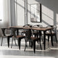 Industrial 4 Legs Pedestal Dining Table Pine Table for Dining Room Clearhalo 'Dining Tables & Seating' 'Dining Tables' 'dining_table' 'furn' 'furn_dining_table' 'Furniture' 'Kitchen & Dining Furniture' 1200x1200_3104dcbc-df7e-44d6-a9e6-71aac792a177