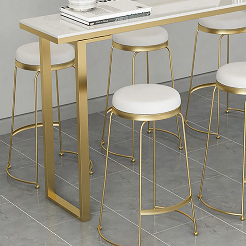 Stone Rectangle Bar Table Traditional Luxury Bar Table with Sled Base Clearhalo 'Bar Furniture' 'Bar Tables' 'bar_tables' 'furn' 'furn_bar_tables' 'Furniture' 'furniture_bar_tables' 'Kitchen & Dining Furniture' 1200x1200_3108f058-7d0b-4d43-adfc-cd8bba53200c