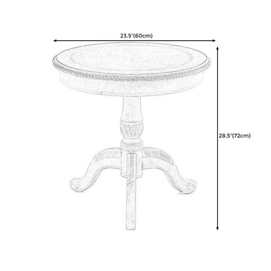 23.6"/28.3" Tall Pedestal End Table Natural/brown/black/white Round Wood Side End Table Clearhalo 'Coffee & Accent Tables' 'End & Side Tables' 'end_side_tables' 'furn' 'furn_end_side_tables' 'Furniture' 'Living Room Furniture' 1200x1200_310969bb-c603-4b0f-9ab8-00234e236038
