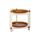 Moderner Acryl -runder Beistelltisch mit Casters Tably Top 2 - Tier End Table Set