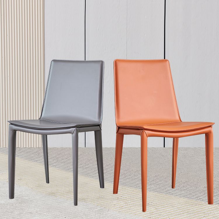 Modern Style Side Chair Faux Leather Dining Chair for Dining Room Clearhalo 'Dining Chairs' 'Dining Tables & Seating' 'dining_chair' 'furn' 'furn_dining_chair' 'Furniture' 'furniture_dining_chair' 'Kitchen & Dining Furniture' 1200x1200_310a8e9c-4fda-4ceb-901f-b127ea8e6b49
