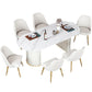 Glam Sintered Stone Top Kitchen Dining Table Oval Standard Dining Table with Double Pedestal Bases Clearhalo ' dining_table' 'Dining Tables & Seating' 'Dining Tables' 'furn' 'furn_dining_table' 'Furniture' 'furniture_dining_table' 'Kitchen & Dining Furniture' 'kitchen&dining_furn' 'kitchen' 'kitchen_dining_table' 1200x1200_310a96e4-79d7-490e-966e-5816d2bc6fe6