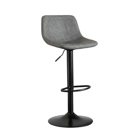 Contemporary Reception Adjustable Height Stool Matte Finish Leather Barstool Clearhalo 'Bar Furniture' 'Bar Stools' 'bar_stools' 'furn' 'furn_bar_stools' 'Furniture' 'furniture_bar_stools' 'Kitchen & Dining Furniture' 1200x1200_310b1f3f-d65a-44ce-936d-e17197a09ac5