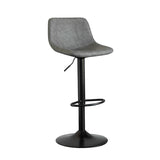 Contemporary Reception Adjustable Height Stool Matte Finish Leather Barstool Clearhalo 'Bar Furniture' 'Bar Stools' 'bar_stools' 'furn' 'furn_bar_stools' 'Furniture' 'furniture_bar_stools' 'Kitchen & Dining Furniture' 1200x1200_310b1f3f-d65a-44ce-936d-e17197a09ac5