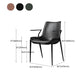 Silla de brazo de estilo industrial sillón de comedor de cuero por falso para sala de estar