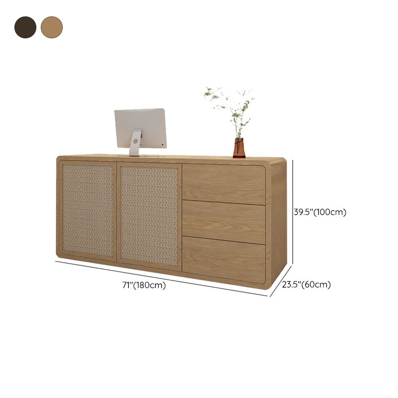 Contemporary Style Wood Rectangle Patio Bar Table for Living Room Clearhalo 'Bar Furniture' 'Bar Tables' 'bar_tables' 'furn' 'furn_bar_tables' 'Furniture' 'Kitchen & Dining Furniture' 1200x1200_310de19b-7784-4201-8787-72e55bec2f37