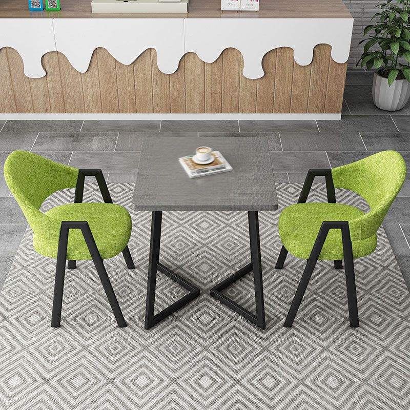 Modern Metal Arm Chair Open Back Dining Side Chair with Upholstered(Set of 4) Clearhalo 'Dining Chairs' 'Dining Tables & Seating' 'dining_chair' 'furn' 'furn_dining_chair' 'Furniture' 'furniture_dining_chair' 'Kitchen & Dining Furniture' 1200x1200_310ef6b3-e7d4-4a5e-9b12-1e27ae82b7b6