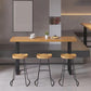 Industrial Style Bar Table Rectangle Solid Wood Fixed Bistro Bar Desk for Indoor Clearhalo 'Bar Furniture' 'Bar Tables' 'bar_tables' 'furn' 'furn_bar_tables' 'Furniture' 'Kitchen & Dining Furniture' 1200x1200_310f459a-c4d9-495b-a877-5892ee171749