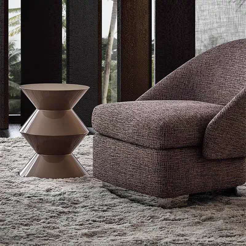Mid-Century Modern Round Top Sofa Side Table Abstract End Table for Living Room Clearhalo 'Coffee & Accent Tables' 'End & Side Tables' 'end_side_table' 'end_side_tables' 'furn' 'furn_end_side_tables' 'Furniture' 'furniture_end_side_table' 'Living Room Furniture' 1200x1200_31143d84-29d2-4b5b-bd00-bd08c28d6fee