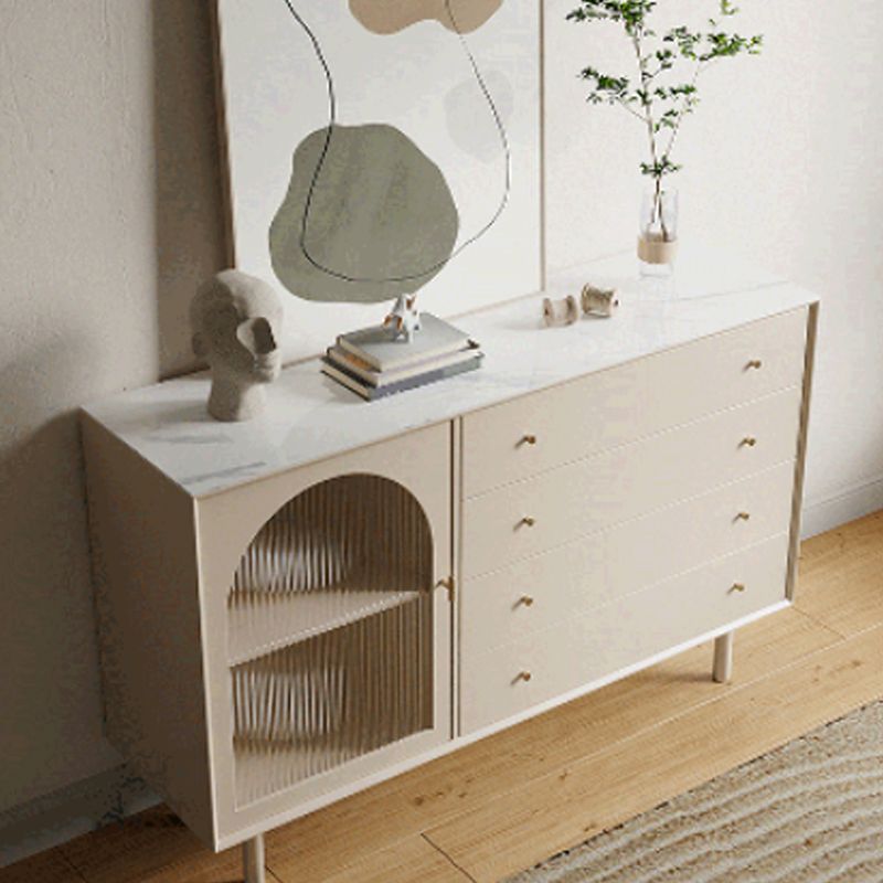 Contemporary Dining Buffet with Drawers Wood Buffet Server for Kitchen Clearhalo 'buffet_sideboard' 'Buffets & Sideboards' 'furn' 'furn_buffet_sideboard' 'Furniture' 'Kitchen & Dining Furniture' 1200x1200_31152745-cc8a-4343-bbd6-37027a1b65fa