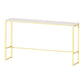 Glam Counter Table Marble Rectangle Top Trestle Table - 41.3" H Clearhalo 'Bar Furniture' 'Bar Tables' 'bar_tables' 'furn' 'furn_bar_tables' 'Furniture' 'furniture_bar_tables' 'Kitchen & Dining Furniture' 1200x1200_3115ae5b-6fce-41be-b080-32907301c118