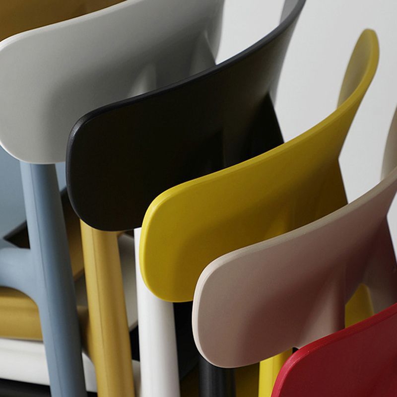 Kitchen Plastic Side Chair Modern Style Open Back Armless Chair Set Clearhalo 'Dining Chairs' 'Dining Tables & Seating' 'dining_chair' 'furn' 'furn_dining_chair' 'Furniture' 'Kitchen & Dining Furniture' 1200x1200_3117fc37-4da1-44df-89b4-698dc1f409f3