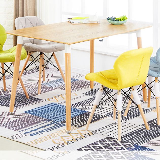 Home Scandinavian Side Chair Wood Upholstered Wingback Dining Room Chair Clearhalo ' kitchen&dining_furn' 'Dining Chairs' 'Dining Tables & Seating' 'dining_chair' 'Furniture' 'furniture_dining_chair' 'Kitchen & Dining Furniture' 'kitchen' 1200x1200_311972c3-8e2b-4595-aa2f-b16741bae2db