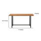 Industrial Rectangle Bar Table Set 1/6 Pieces Solid Wood Fixed Counter Table Clearhalo 'Bar Furniture' 'furn' 'furn_home_bar_bar_sets' 'Furniture' 'Home Bars & Bar Sets' 'home_bar_bar_sets' 'Kitchen & Dining Furniture' 1200x1200_311a2248-0a79-46f6-a7f4-f60d4ee1d499