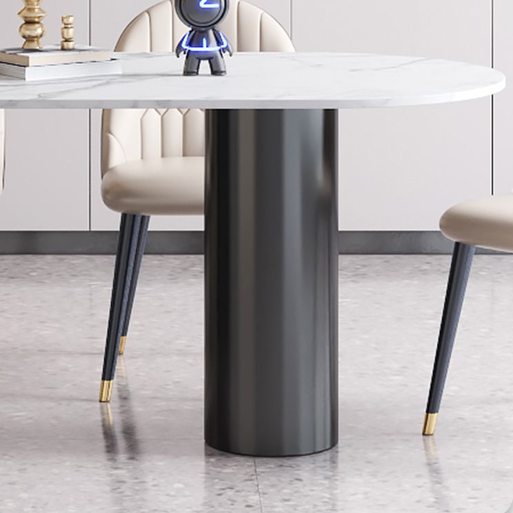Mesa de comedor de piedra sinterizada mesa de comedor blanca moderna para cocina