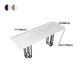 Industrial Marble Bar Table with Rectangle Table Top Double Pedestal Table - 39" H Clearhalo 'Bar Furniture' 'Bar Tables' 'bar_tables' 'furn' 'furn_bar_tables' 'Furniture' 'furniture_bar_tables' 'Kitchen & Dining Furniture' 1200x1200_311c6d5f-8e15-4e2f-b72b-5cfbc16dbbda