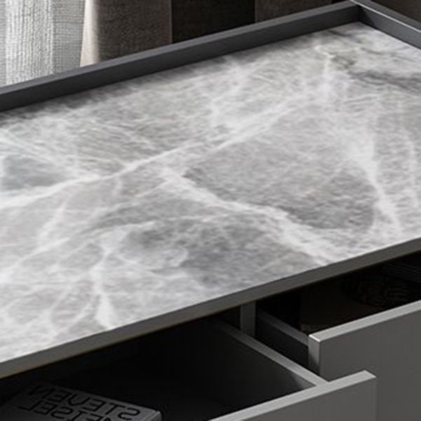 19.68 "W Industrial Rechthoekige Office Desk Antique Finish Computer Desk met metalen benen