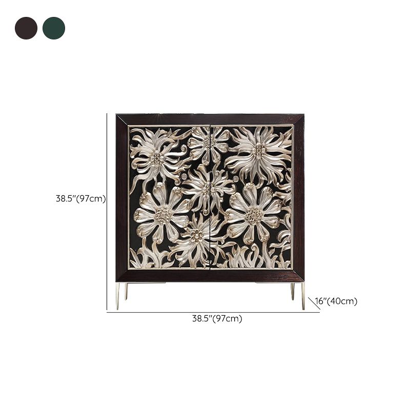 Glam -stijl verstelbare rekken sideboard houten kasten buffettafel