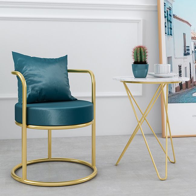 Nordic Style Metal Dining Room Chair Upholstered Arm Chairs for Restaurant Use Clearhalo ' kitchen&dining_furn' 'Dining Chairs' 'Dining Tables & Seating' 'dining_chair' 'furn' 'furn_dining_chair' 'Furniture' 'furniture_dining_chair' 'Kitchen & Dining Furniture' 'kitchen' 1200x1200_311ead40-5a84-4184-abf3-26d301f630be